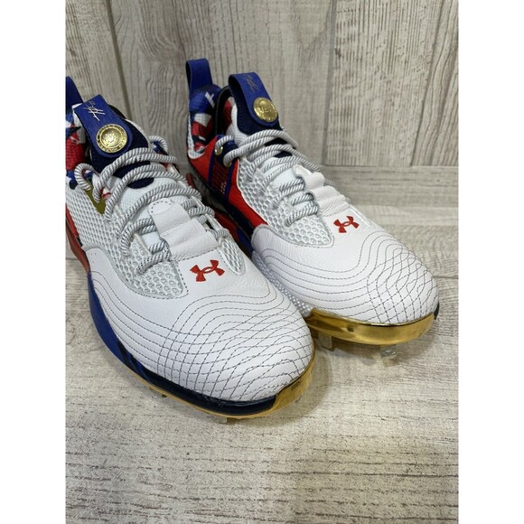 Under Armour Harper 7 USA ST HOVR Baseball Cleats 3025645-100 Men\'s Sz 7.5 New